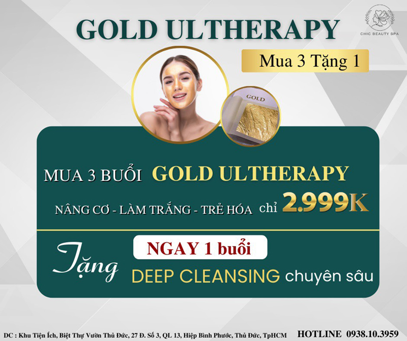 Gold Ultherapy - Chìa khoá vàng cho làn da không tuổi